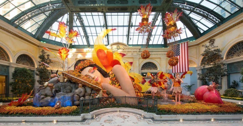 Next we head off to The Bellagio Conservatory & Botanical Garden