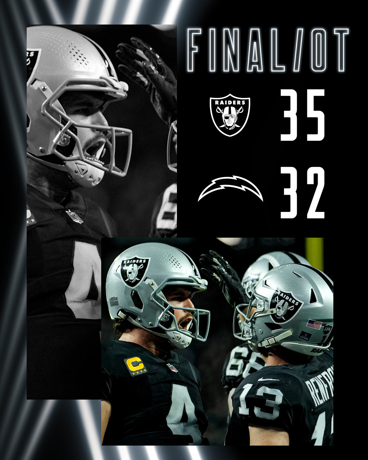 The Bad: The Las Vegas Raiders' defense not being able to get the opposing team off the field