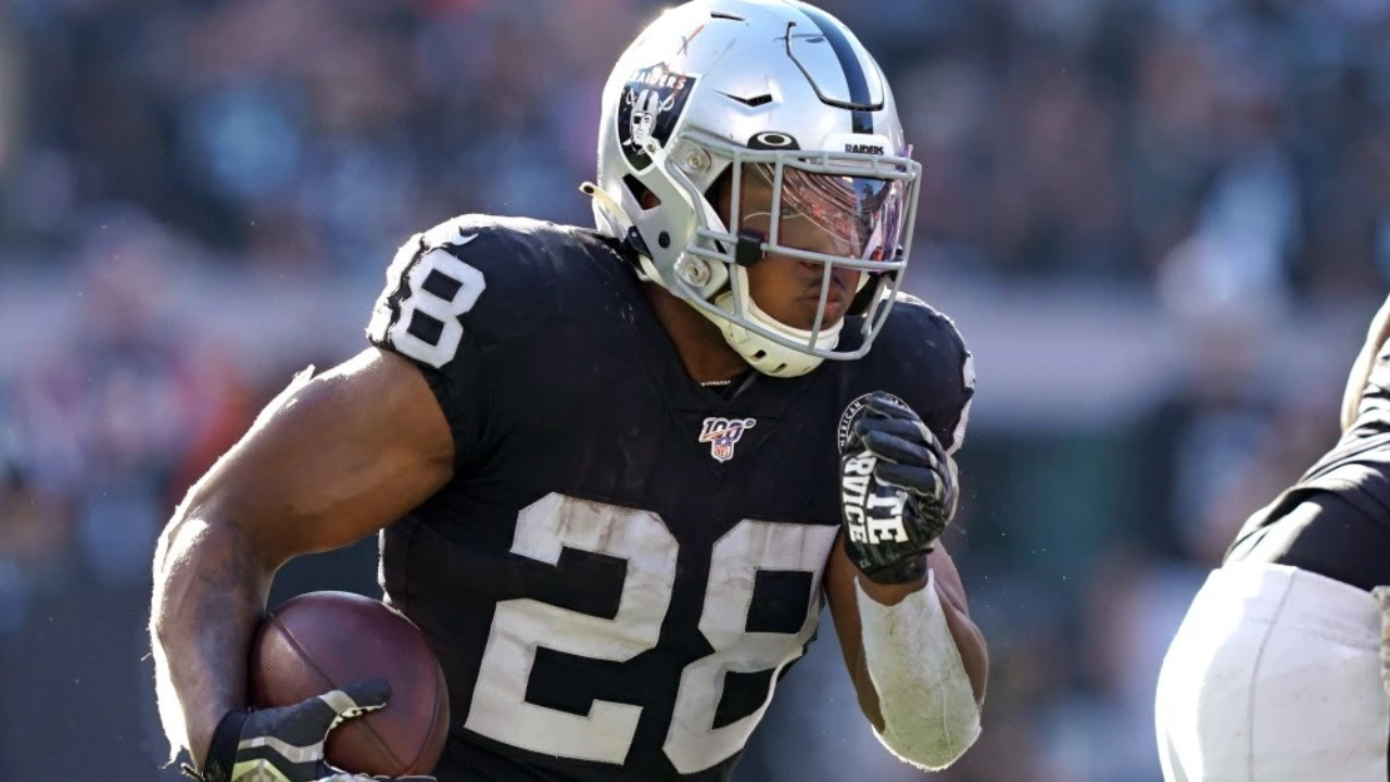 #3 Las Vegas Raiders running back, Joshua Jacobs.