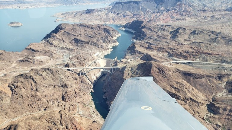 Lake Mead, Mike O'Callaghan–Pat Tillman Memorial Bridge and Hoover Dam