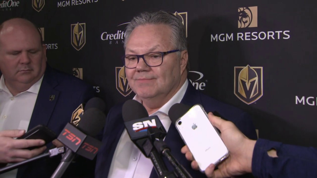 #5 Las Vegas Golden Knights General Manager talks  playoffs.