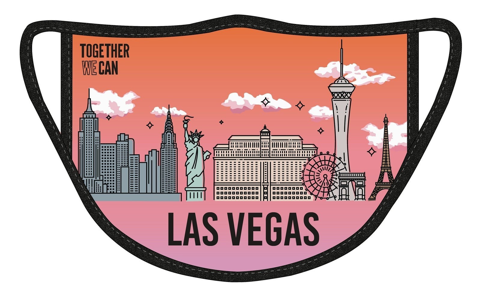 5 Vegas-Themed Face Masks You Can Buy  on Etsy